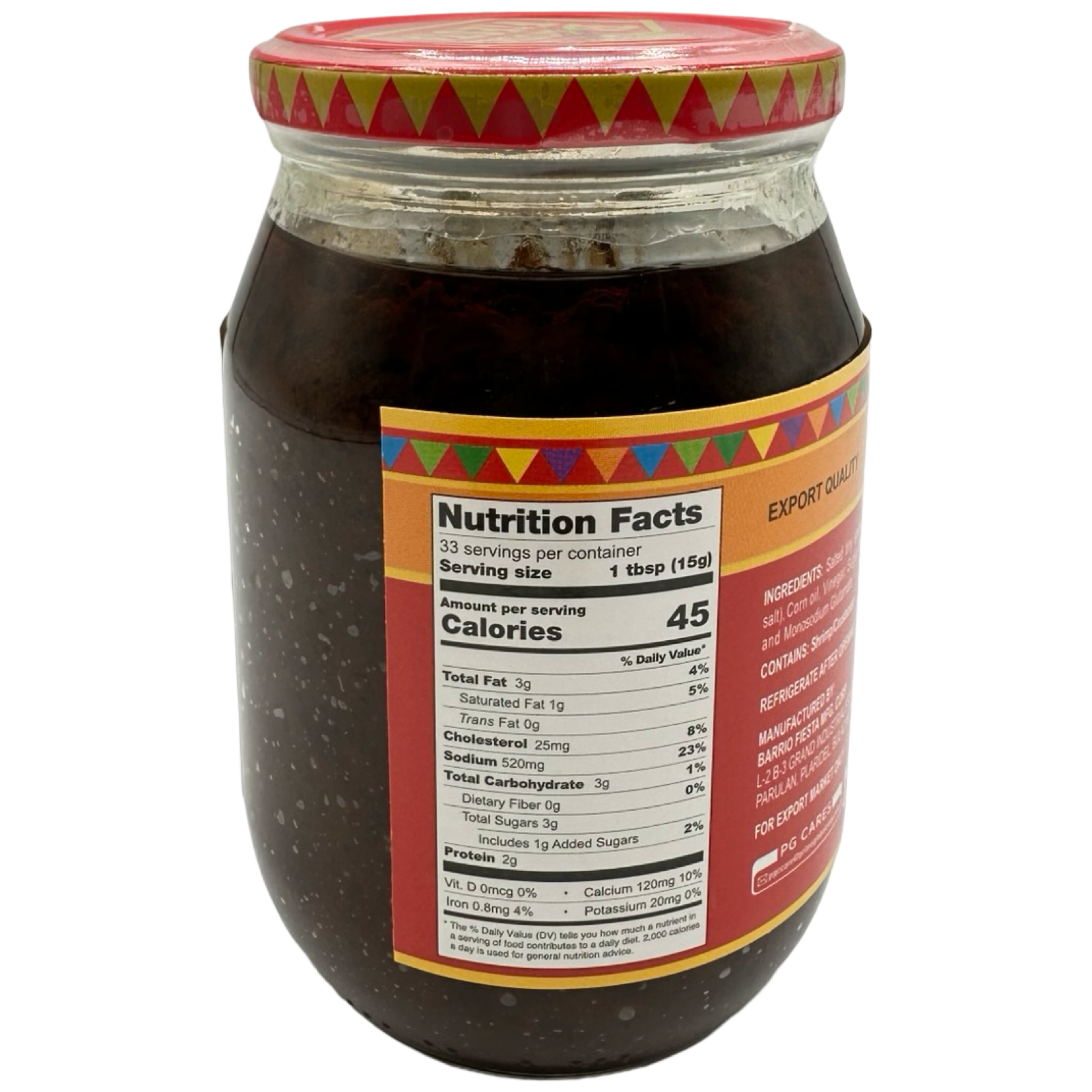 Barrio Fiesta - 500G Spicy Big Sauteed Shrimp Paste (Ginisang Bagoong) - Hot Deal