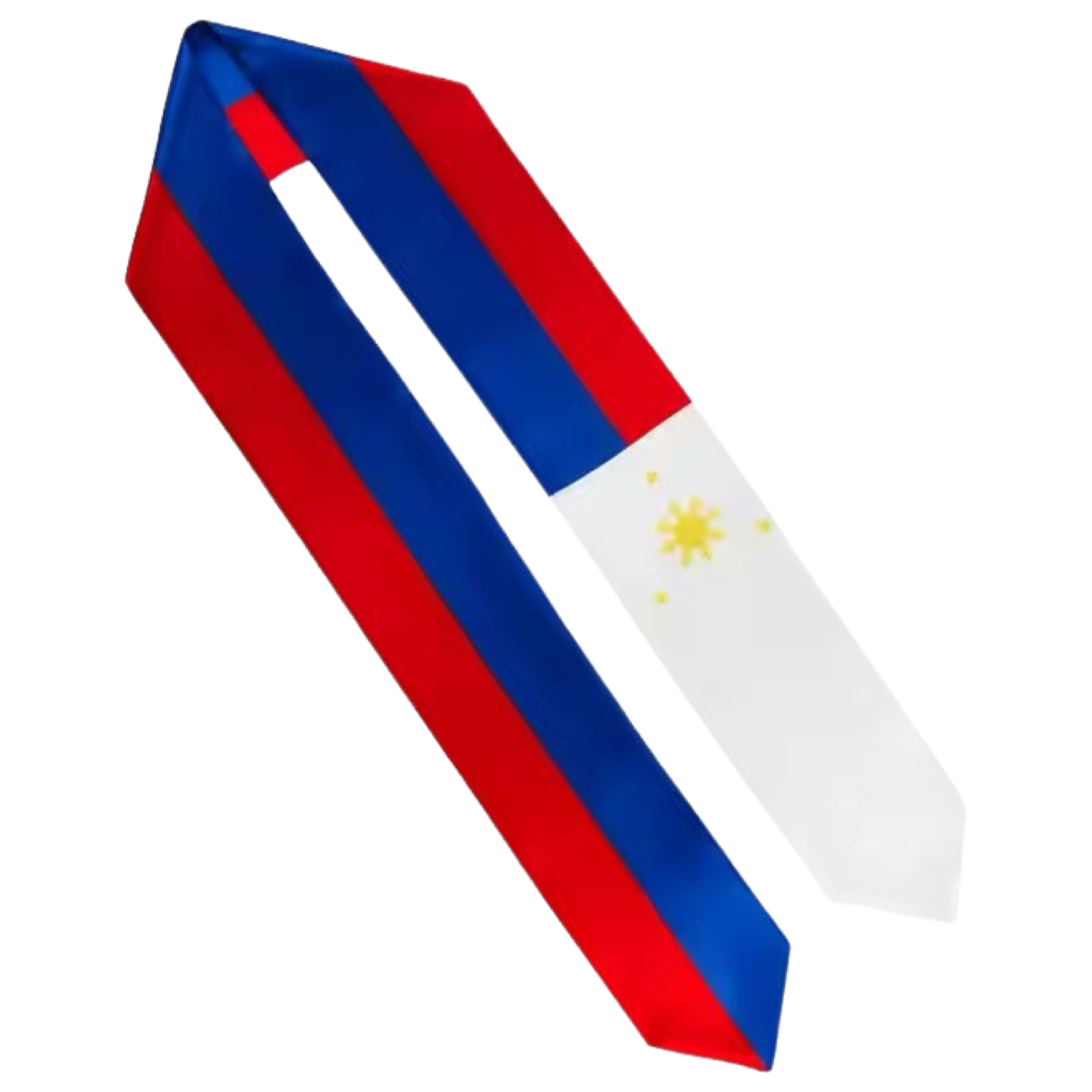 Special Offer! 100% Satin Polyester Philippine Flag Color Graduation Sashes, 13 x 180 CM