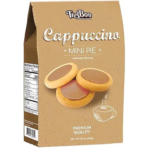 TresBon - Cappuccino Mini Pie - Premium Quality 208G, Great Snack Deal