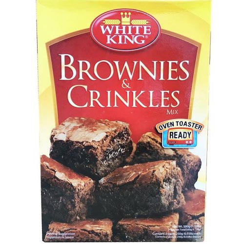 White King 500 G Oven - Roasted Ready - Made Brownies and Crinkles Mix